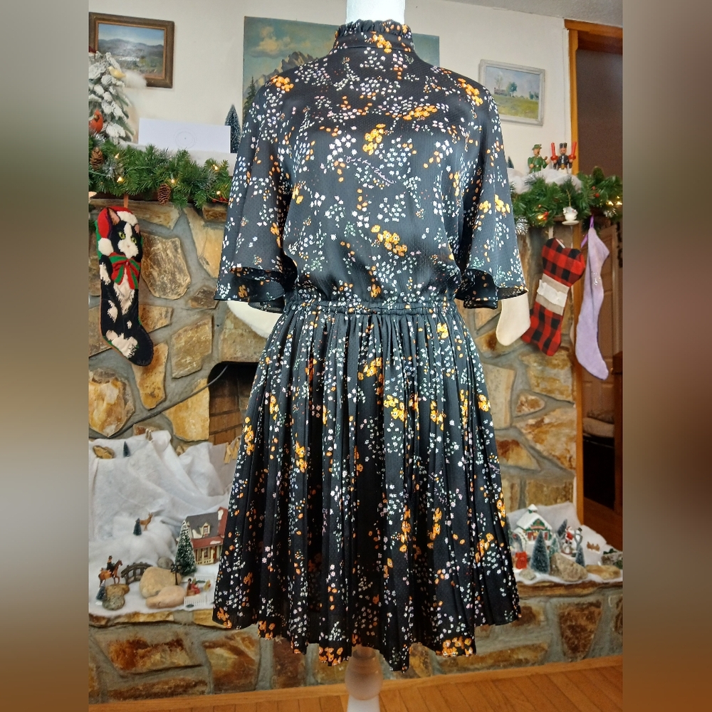 Zadig & Voltaire Roza Spark Flower Autumn Winter 2021 2022 Mini Dress Noir Small - Picture 7 of 15